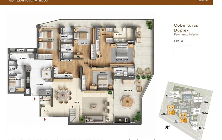 Maior Cobertura do Ilha Pura - Oro by Ornare